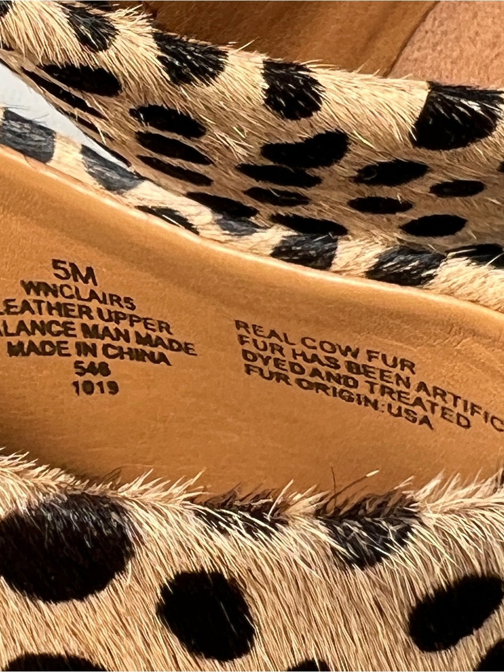 Nine West Leopard-Print Pointed-Toe Mules in Tan & Black - Picture 7 of 16